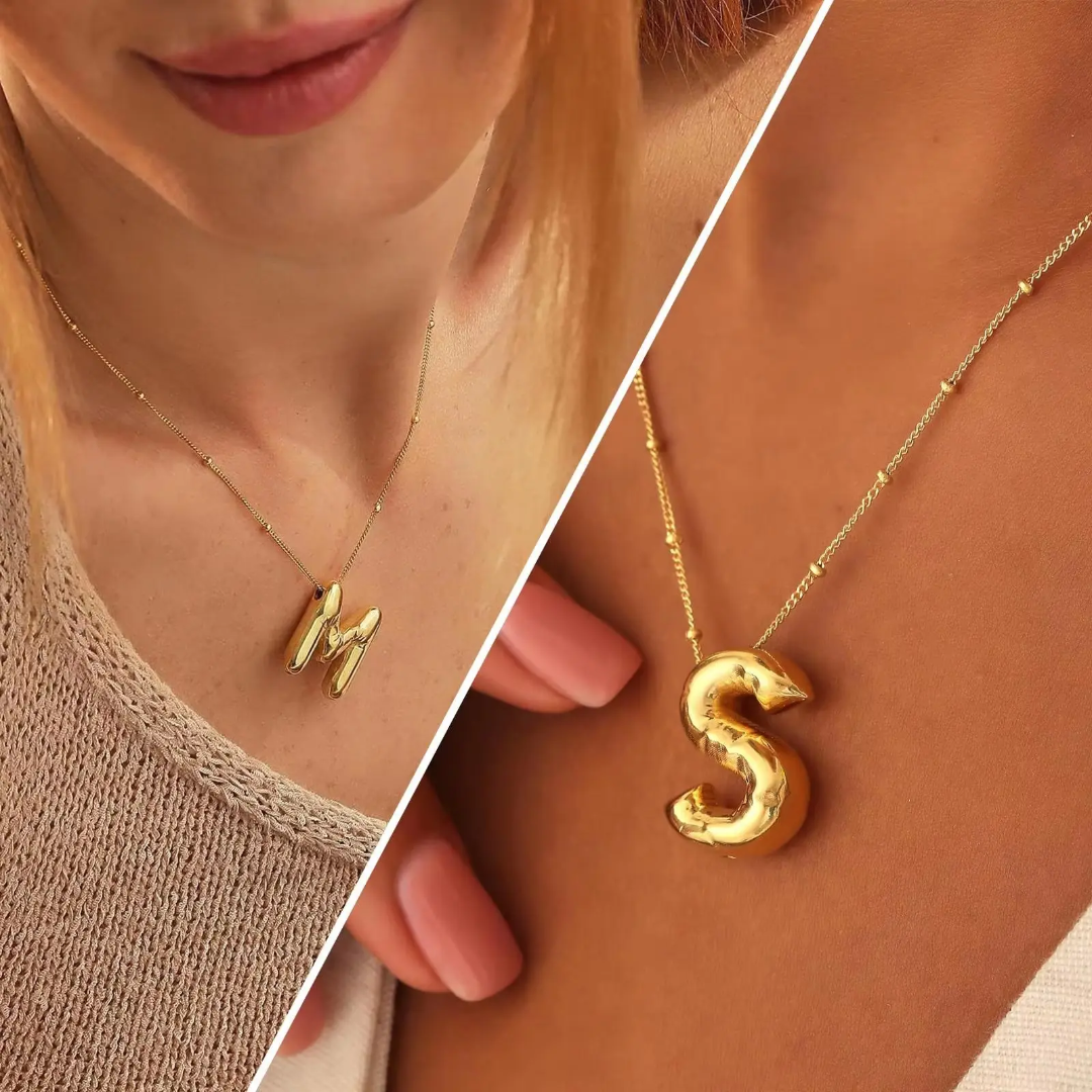 Gold-Plated Initial "S" Pendant Necklace