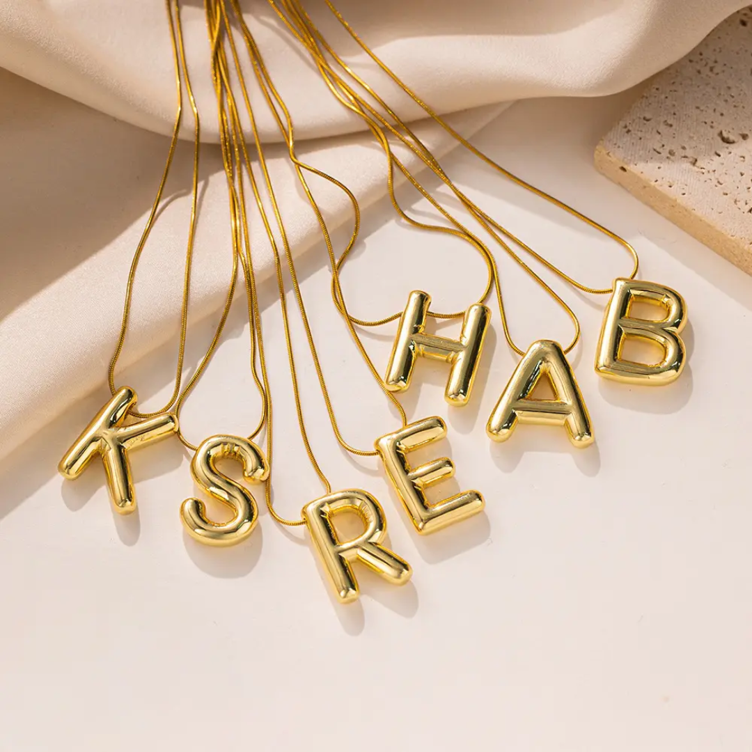 Gold-Plated Initial "J" Pendant Necklace