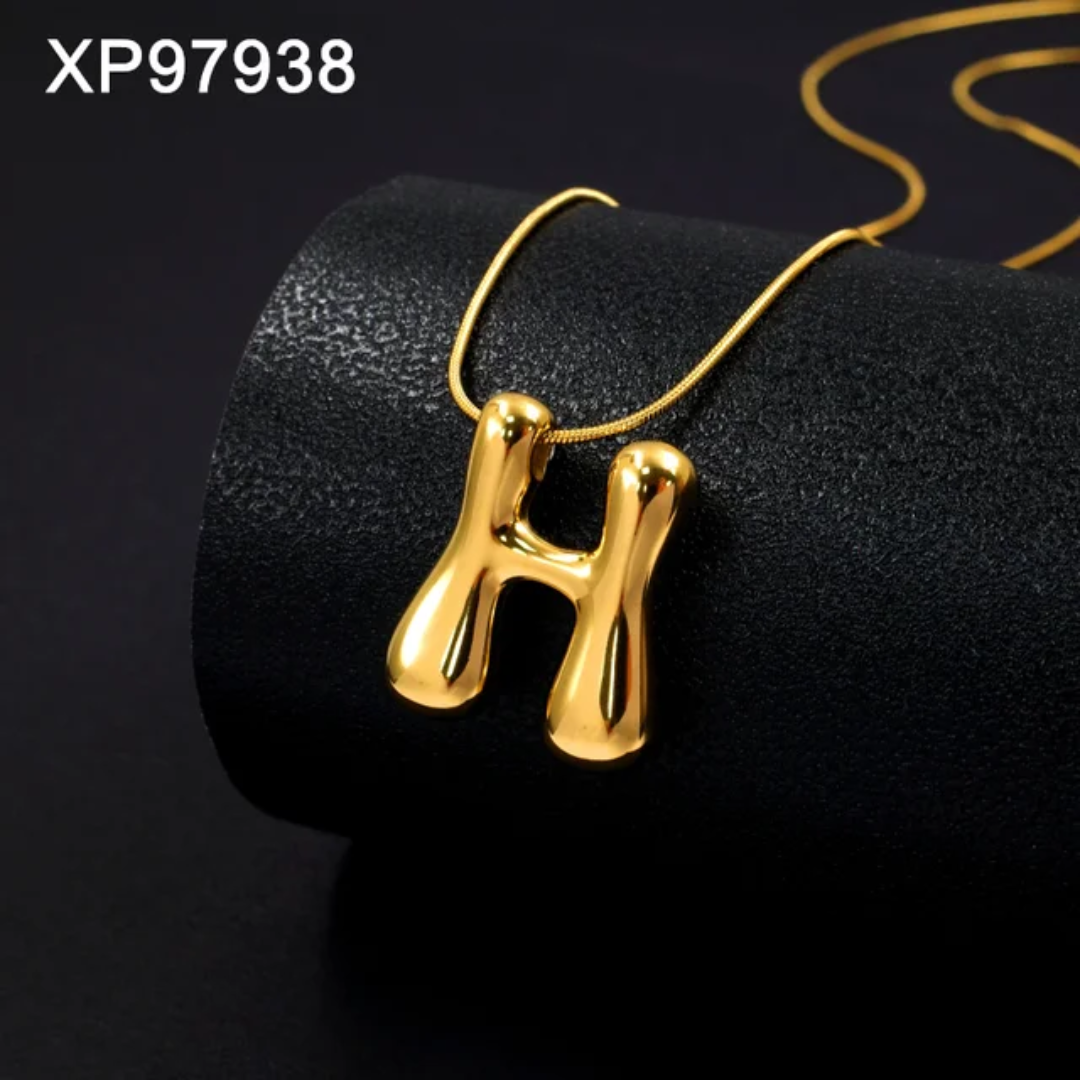 Anti-Tarnish Gold Plated Pendant – "H"