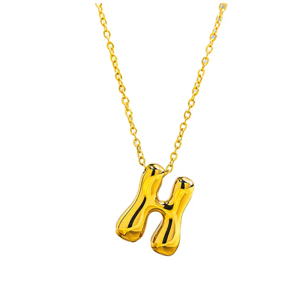 Anti-Tarnish Gold Plated Pendant – "H"
