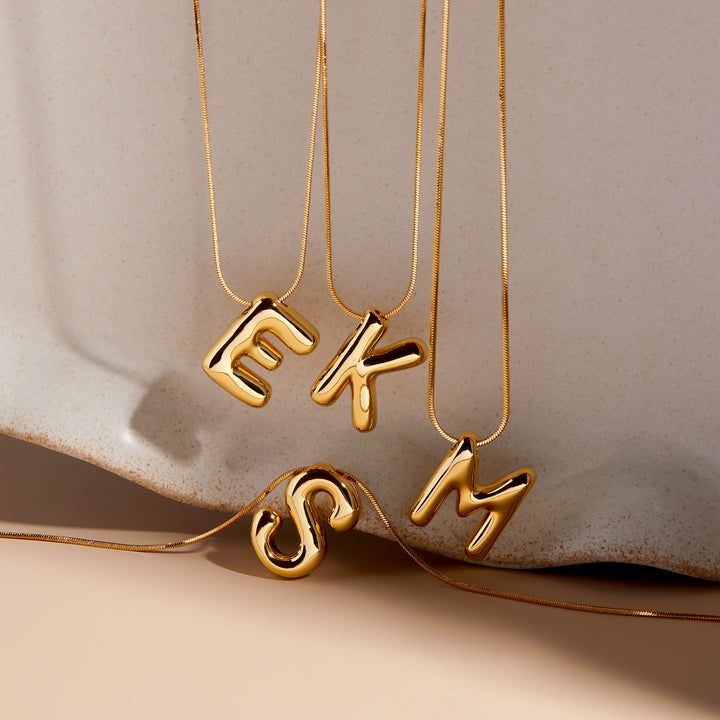 Gold-Plated Initial "J" Pendant Necklace
