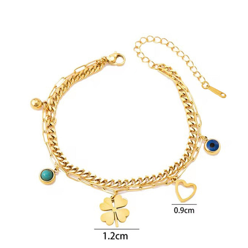Anti-Tarnish Gold Plated Multi-Charm Bracelet ✨💛