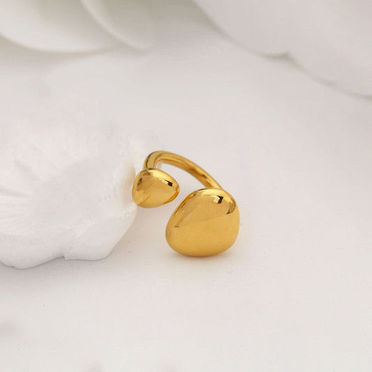 Anti-Tarnish Gold Plated Adjustable Statement Finger Ring ✨💛