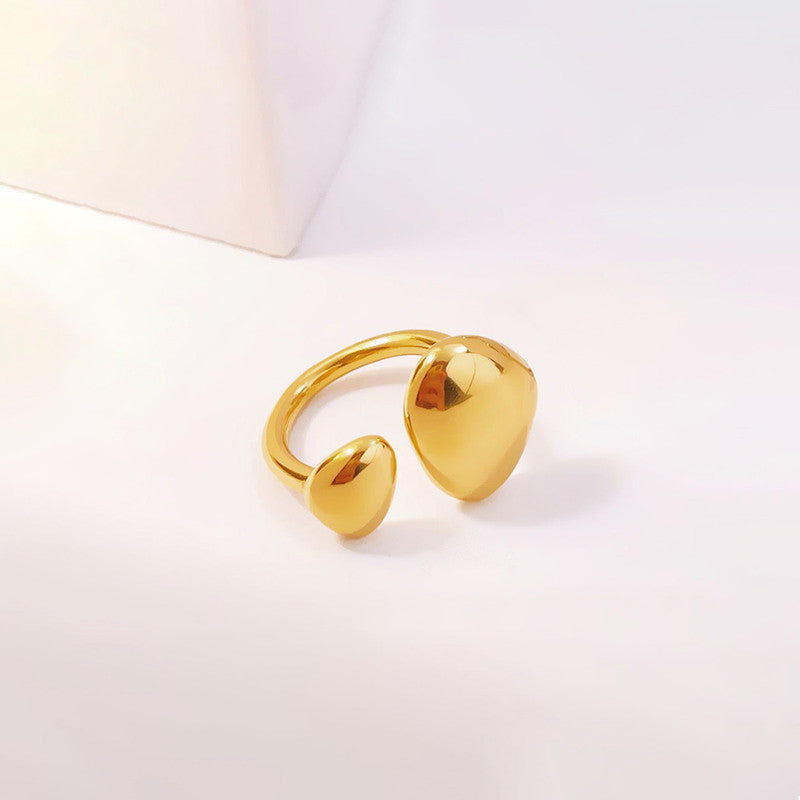 Anti-Tarnish Gold Plated Adjustable Statement Finger Ring ✨💛