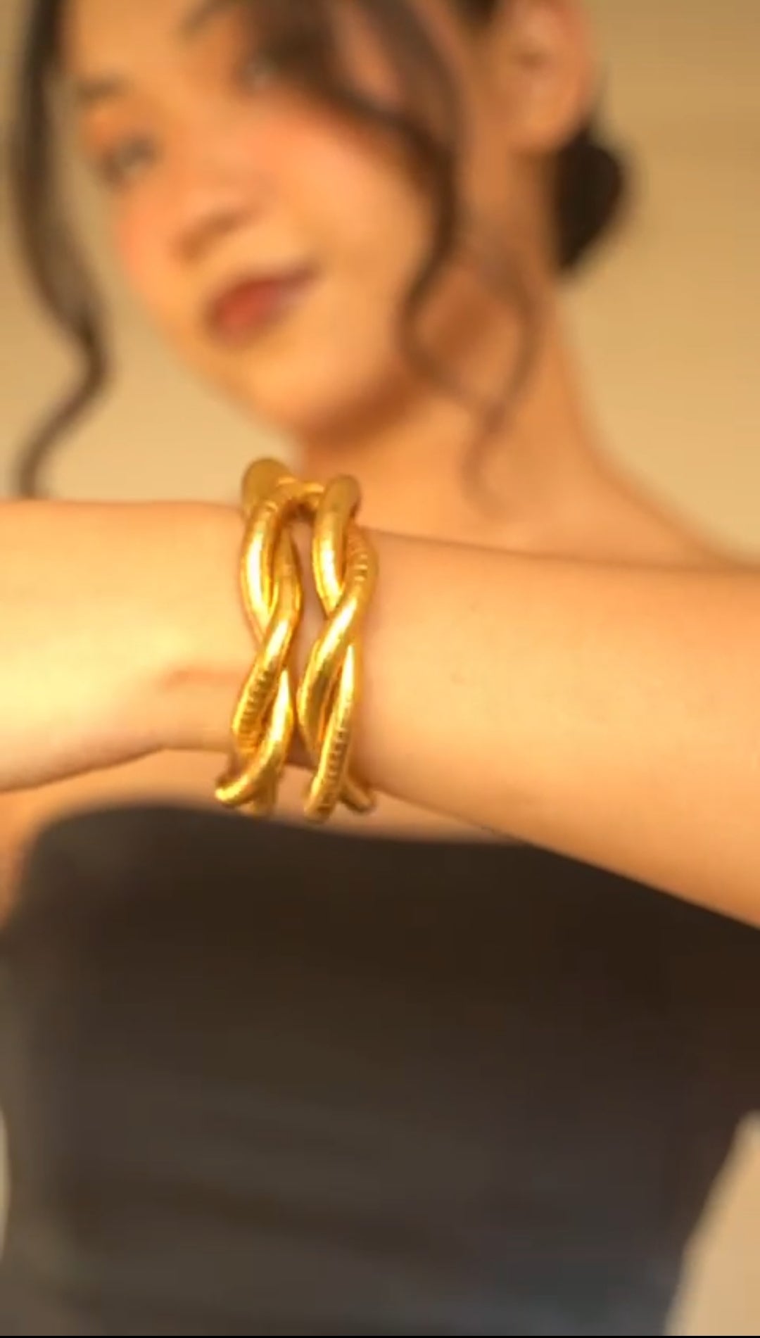 Anti-Tarnish Gold Plated Snake Design Necklace for Women