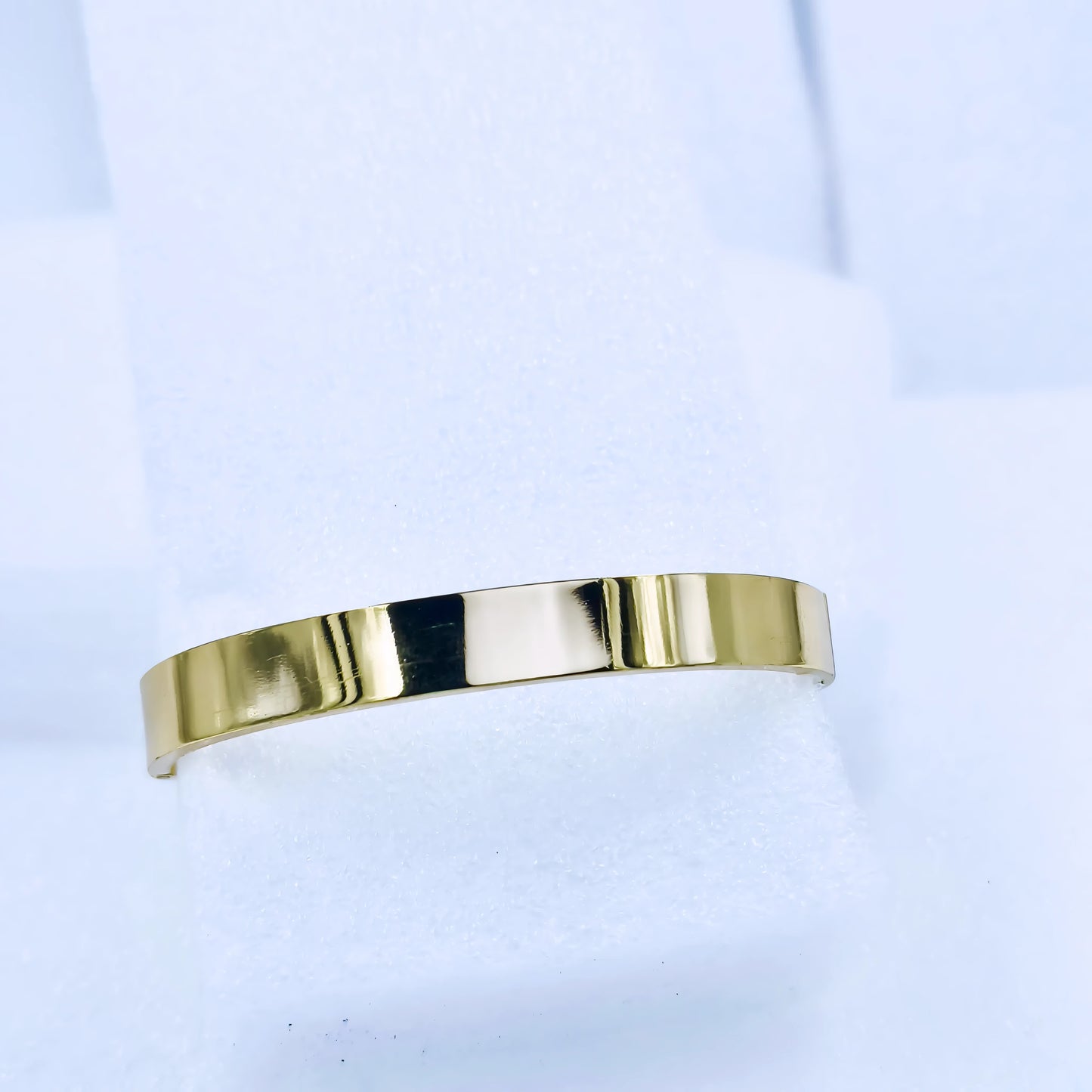 Triple Circle Crystal Anti-Tarnish Gold Plated Kada / Bracelet