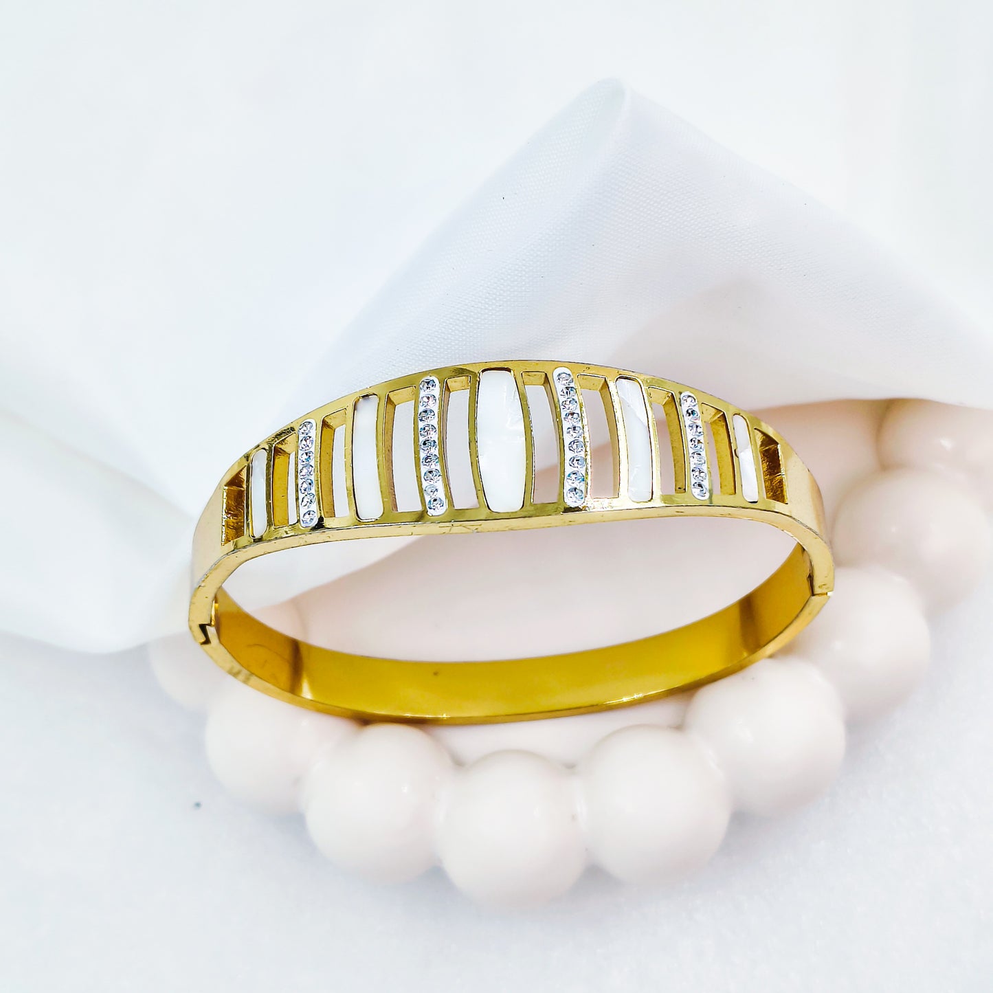 Gold Plated Designer Kada – Anti Tarnish (Regular Size 2.6 & 2.8)