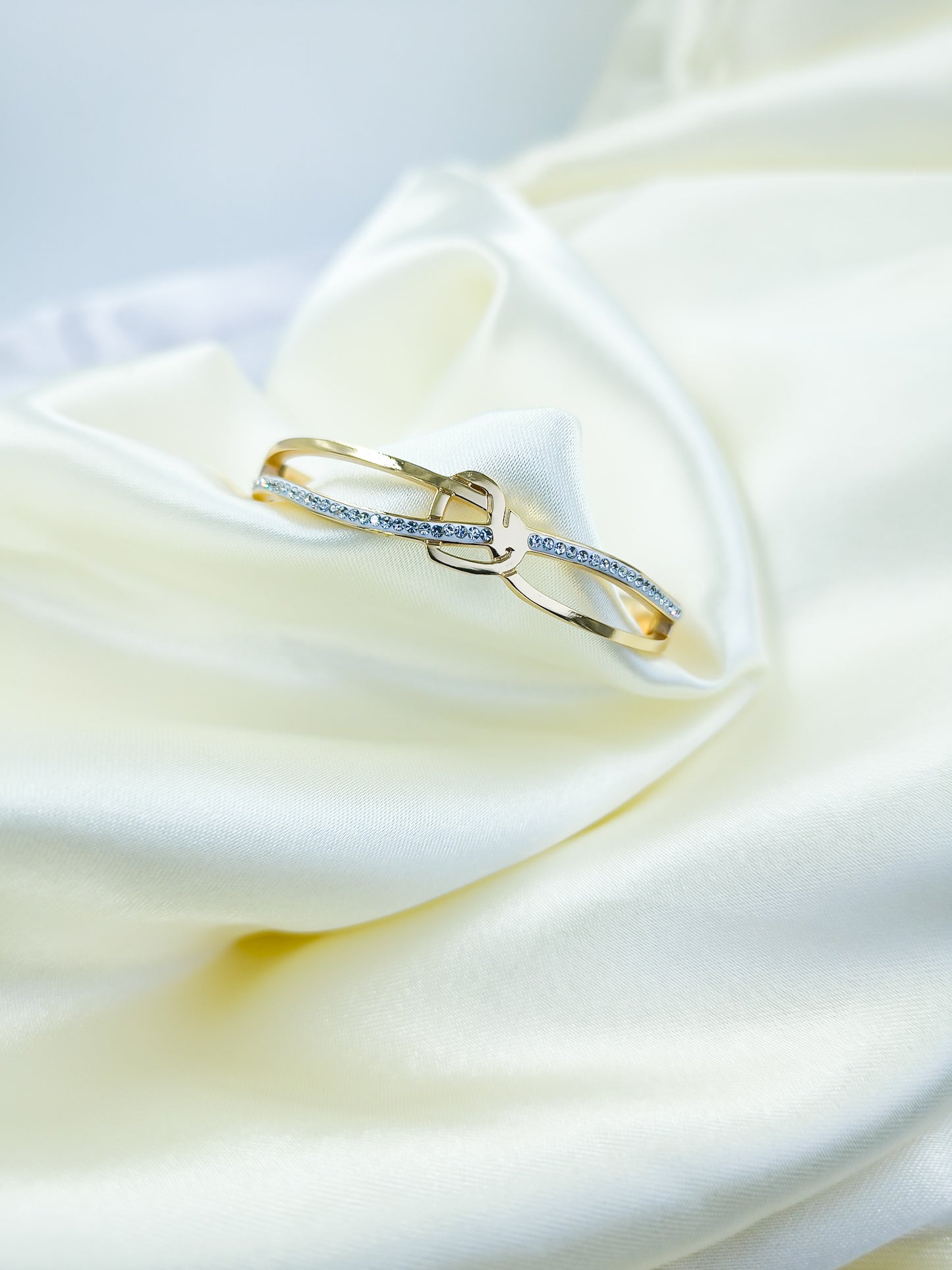 Anti-Tarnish Gold Plated Knot Design Kada Bracelet – Baby Size 2.6 | True Shiny Jewells