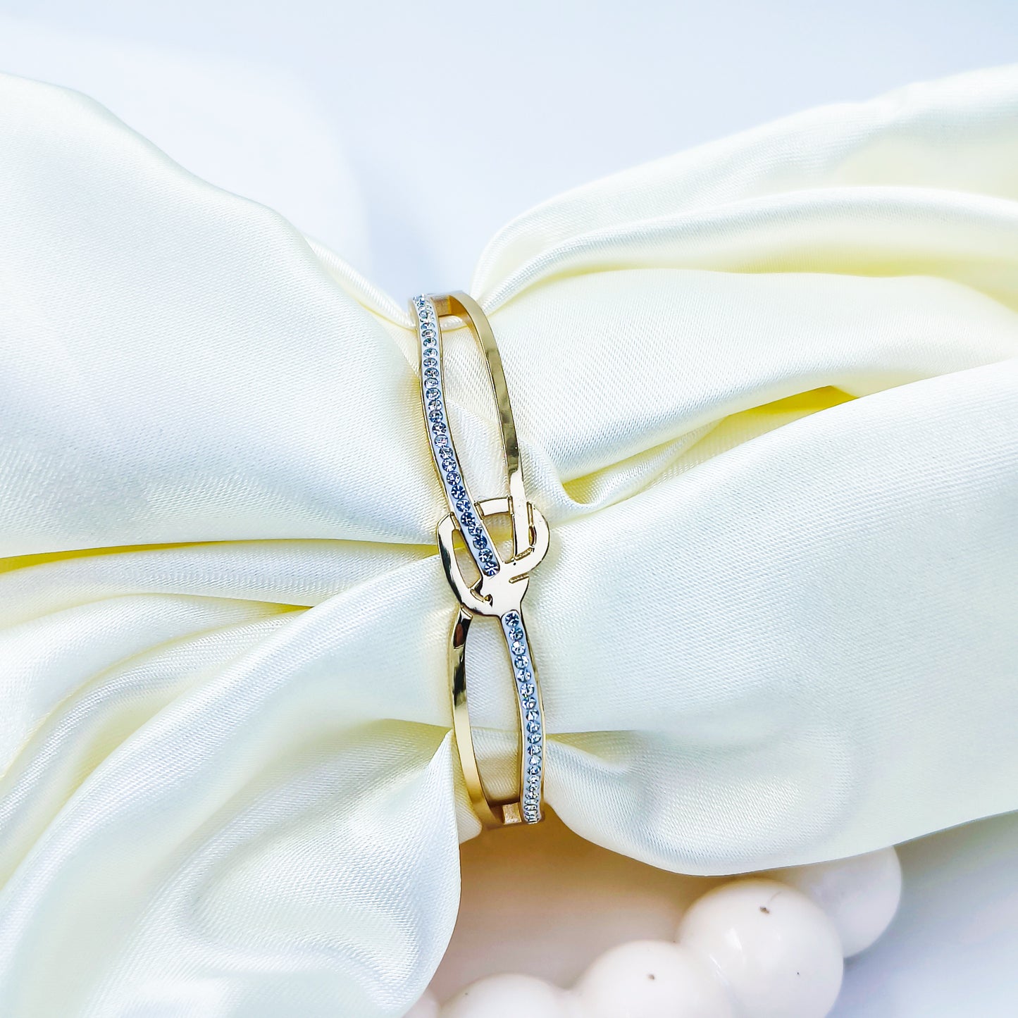Anti-Tarnish Gold Plated Knot Design Kada Bracelet – Baby Size 2.6 | True Shiny Jewells