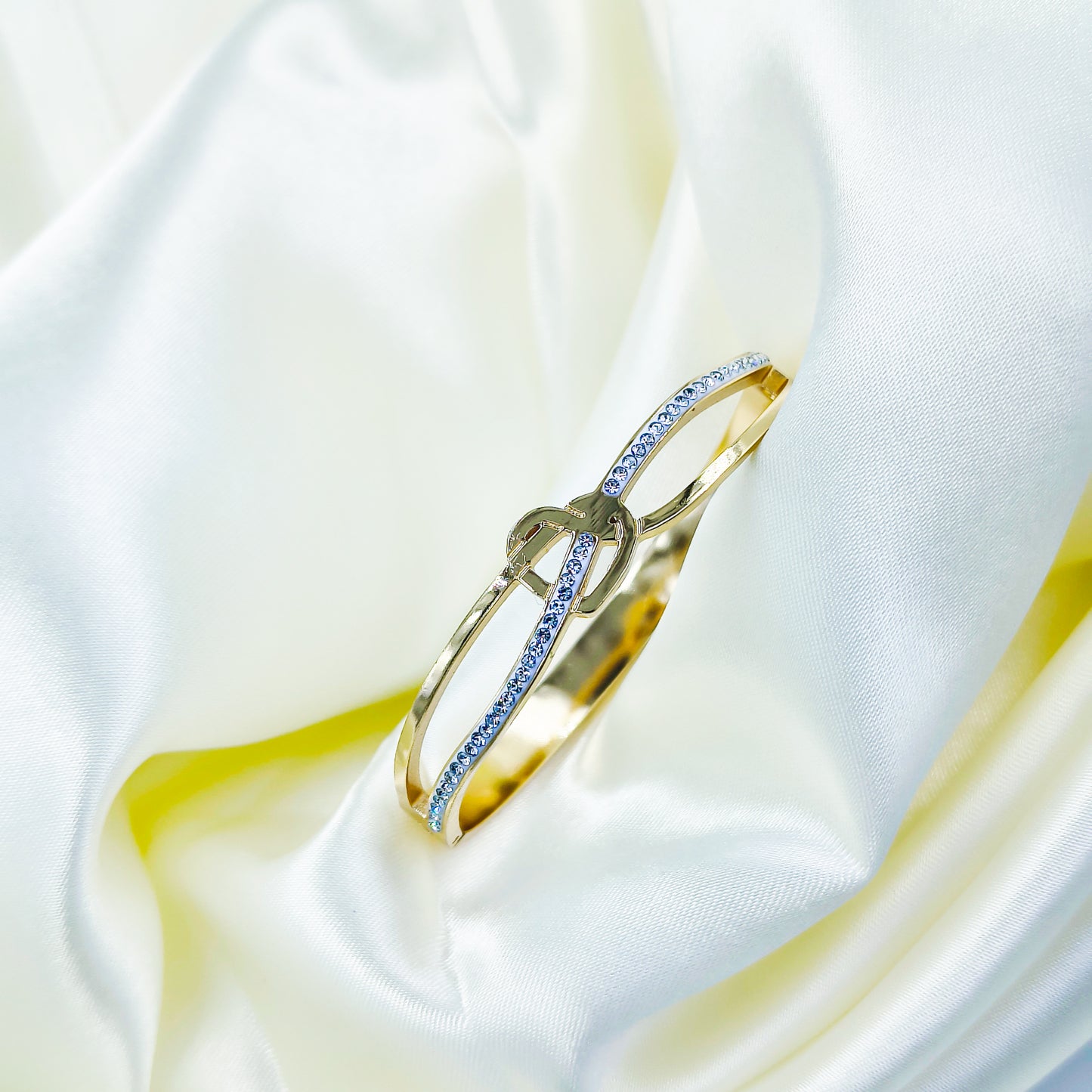 Anti-Tarnish Gold Plated Knot Design Kada Bracelet – Baby Size 2.6 | True Shiny Jewells