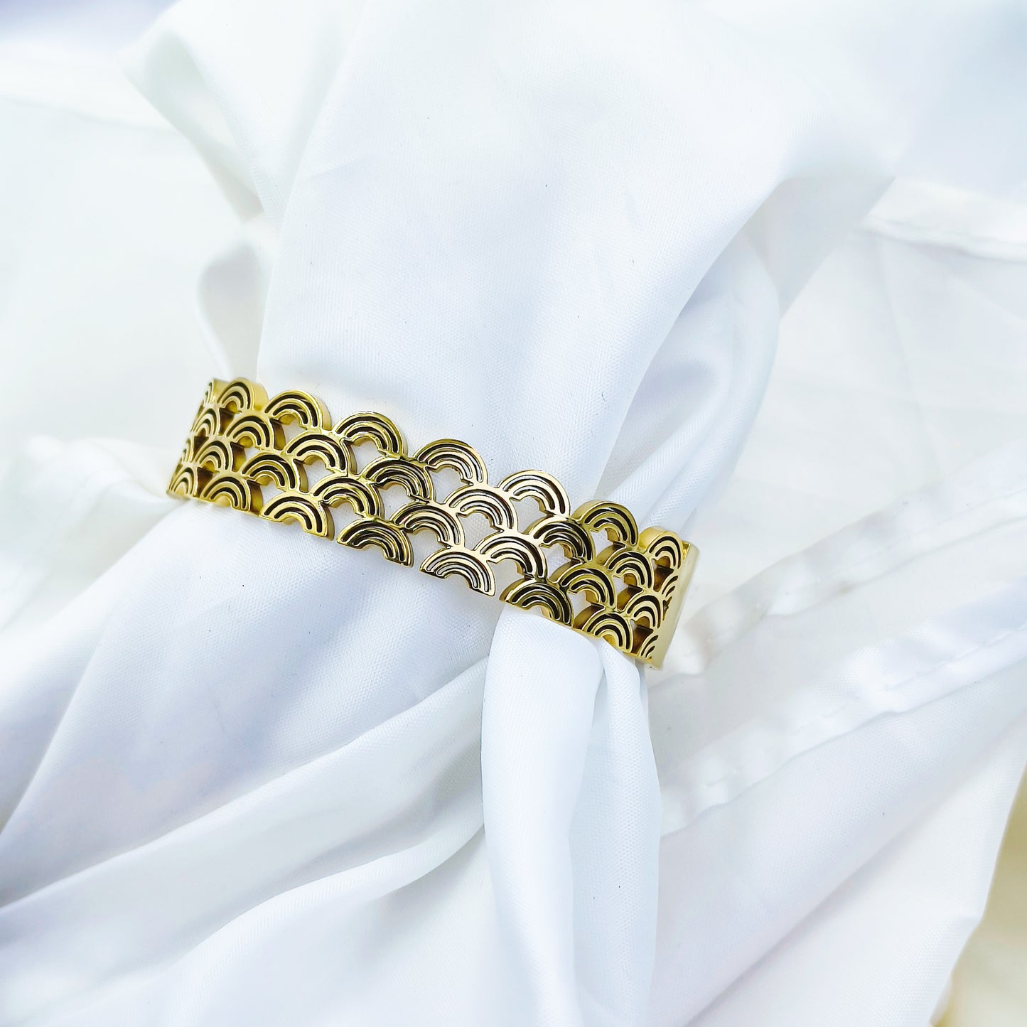 Anti-Tarnish Gold Plated Designer Kada Bracelet – Regular Size 2.8 | True Shiny Jewells