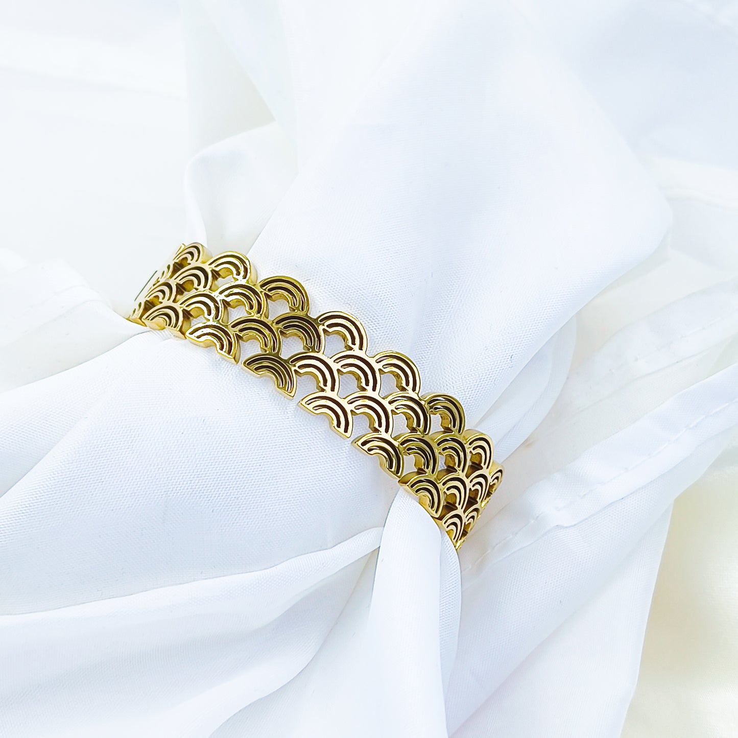 Anti-Tarnish Gold Plated Designer Kada Bracelet – Regular Size 2.8 | True Shiny Jewells
