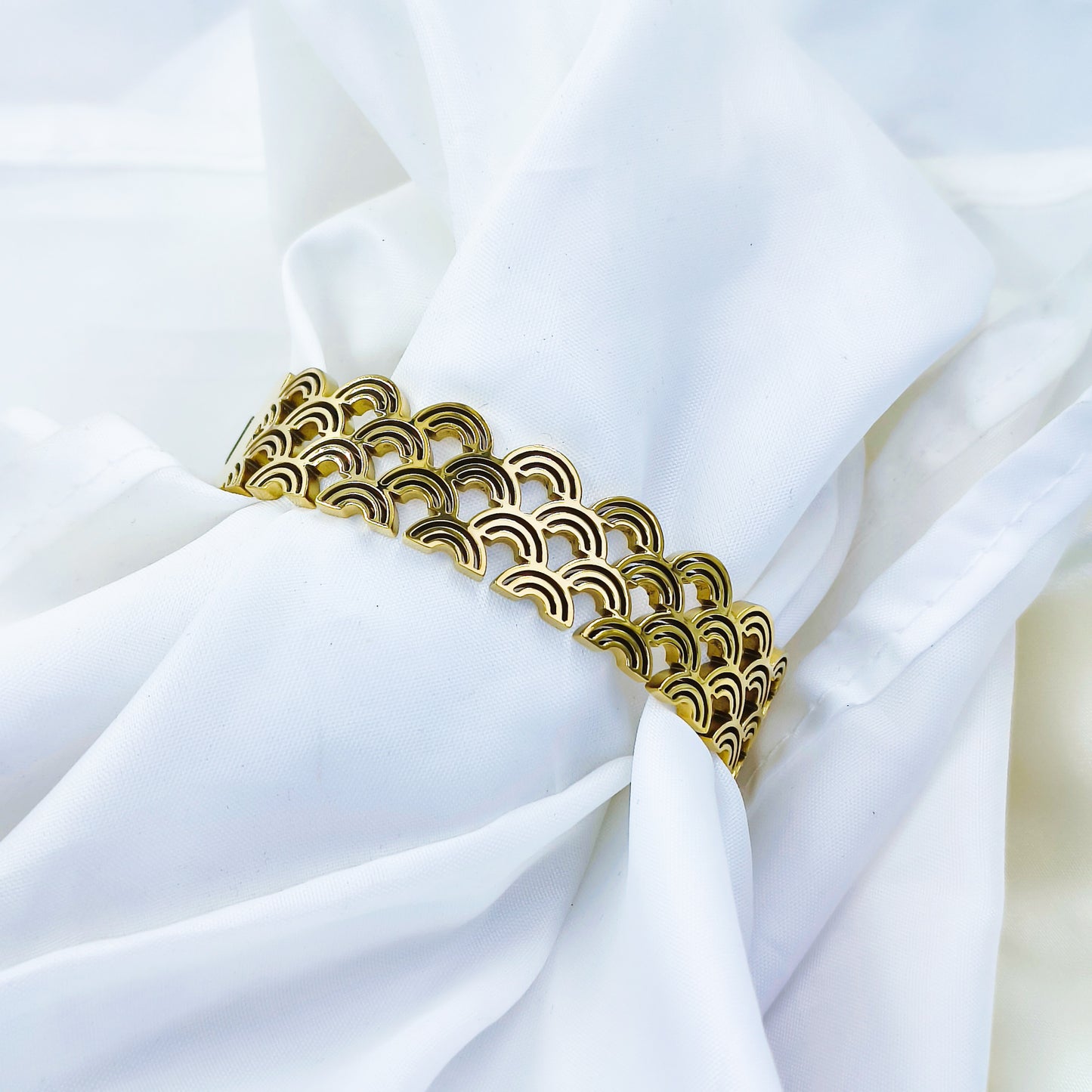 Anti-Tarnish Gold Plated Designer Kada Bracelet – Regular Size 2.8 | True Shiny Jewells