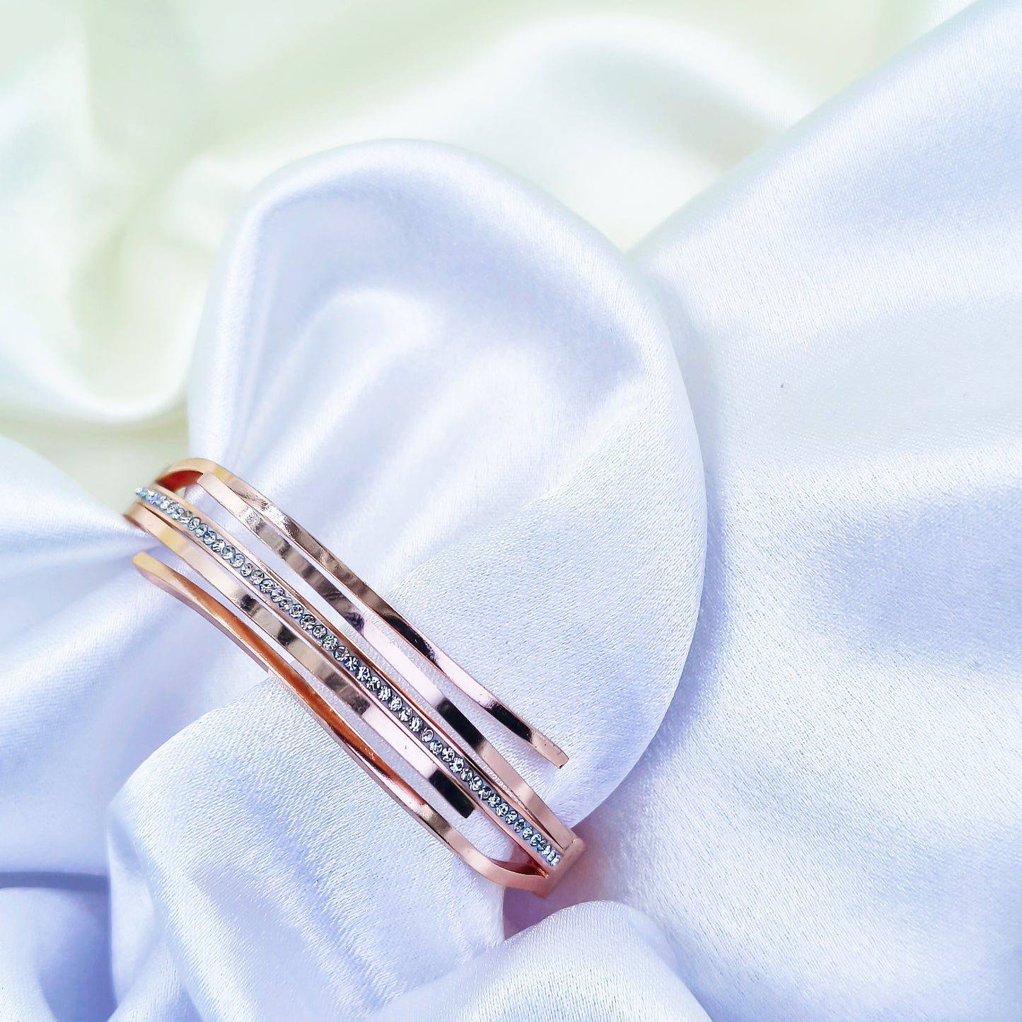 Anti-Tarnish Dual Tone Kada Bracelet for Women – Gold & Rose Gold | baby Size 2.6