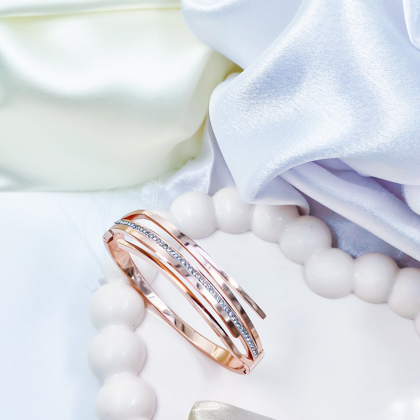 Anti-Tarnish Dual Tone Kada Bracelet for Women – Gold & Rose Gold | baby Size 2.6