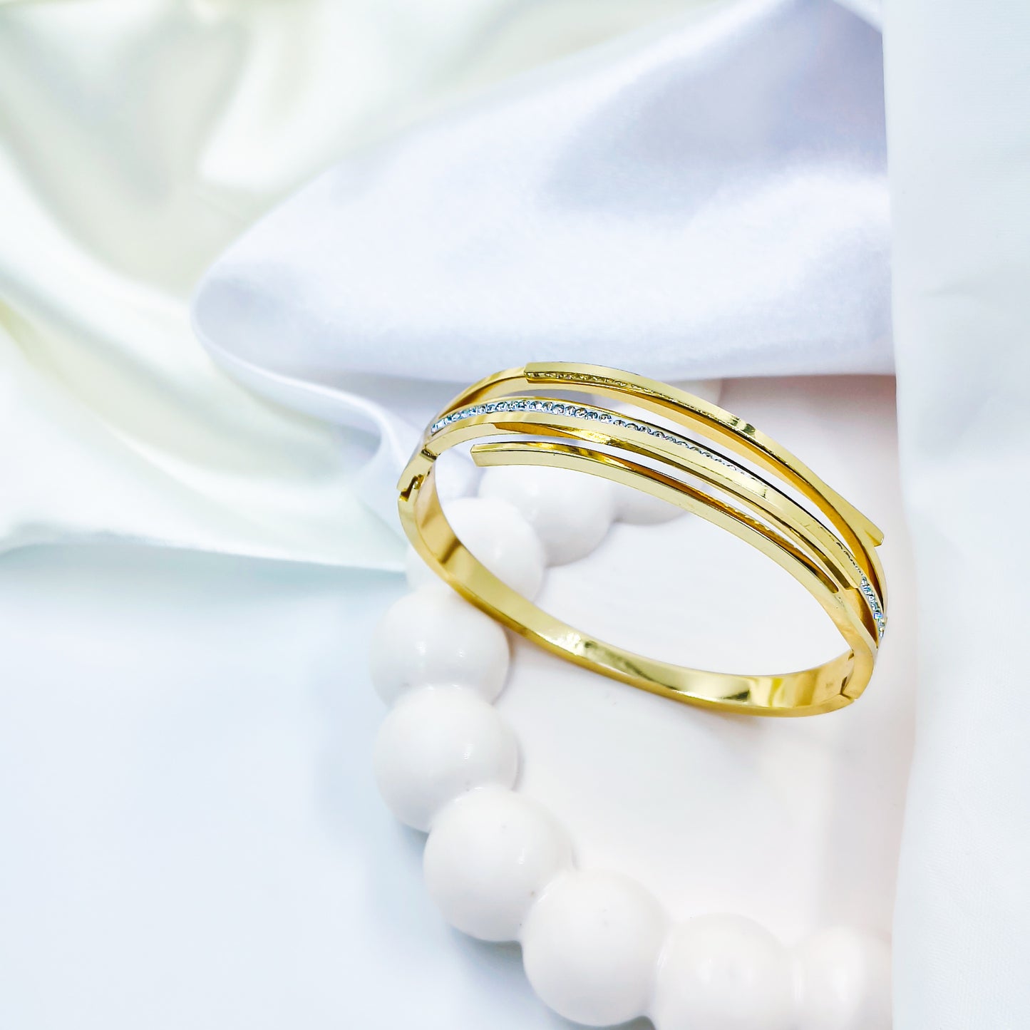 Anti-Tarnish Dual Tone Kada Bracelet for Women – Gold & Rose Gold | baby Size 2.6