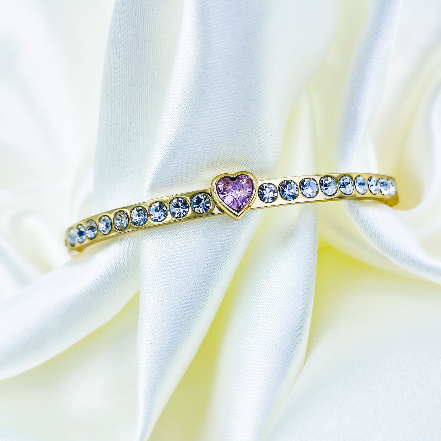 Anti-Tarnish Gold Plated Heart Kada