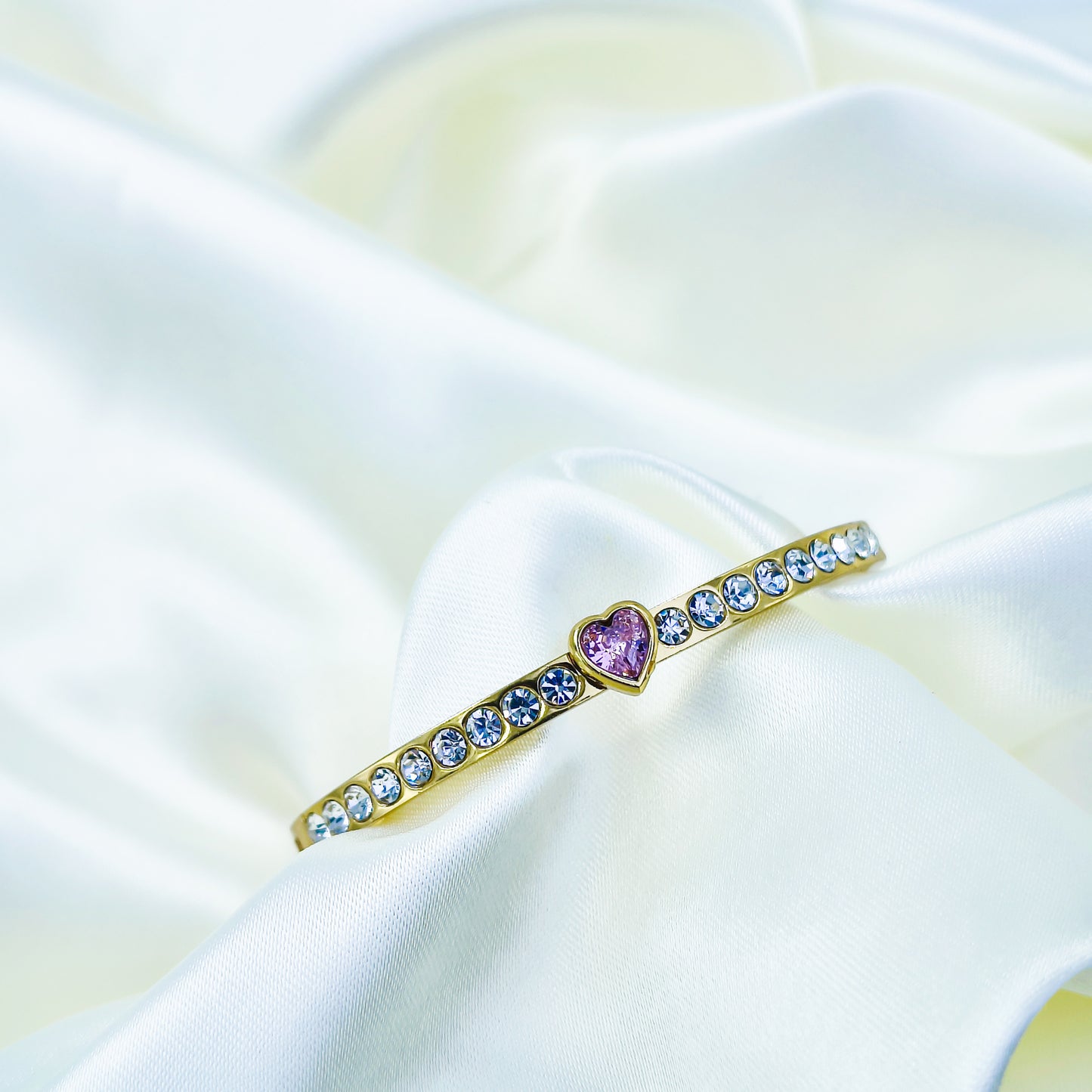 Anti-Tarnish Gold Plated Heart Kada