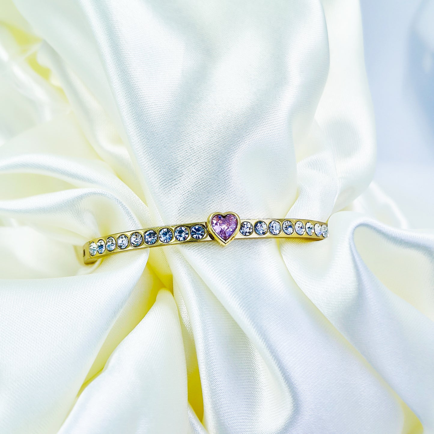 Anti-Tarnish Gold Plated Heart Kada