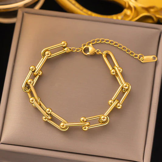Anti Tarnish Stylish Gold Plated Designer Bracelet for Women