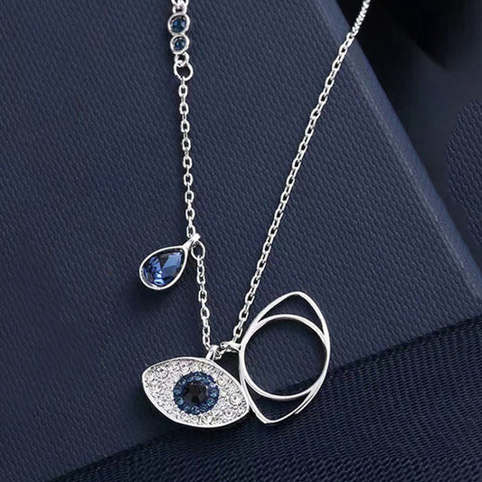 Anti Tarnish Evil Eye Pendant Necklace for Women