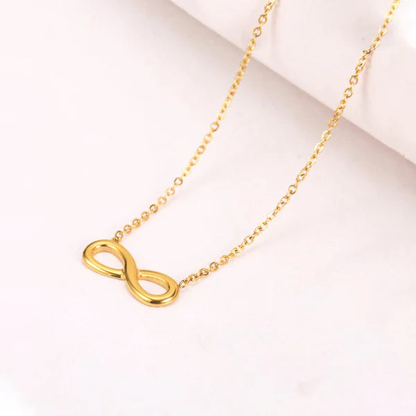 Gold Plated Infinity Pendant Chain – Anti Tarnish Jewellery For Women