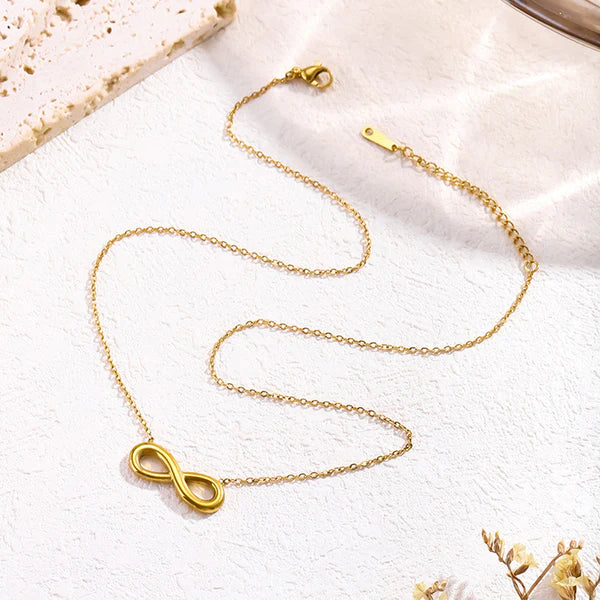 Gold Plated Infinity Pendant Chain – Anti Tarnish Jewellery For Women