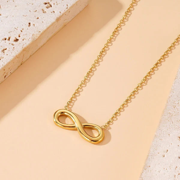 Gold Plated Infinity Pendant Chain – Anti Tarnish Jewellery For Women