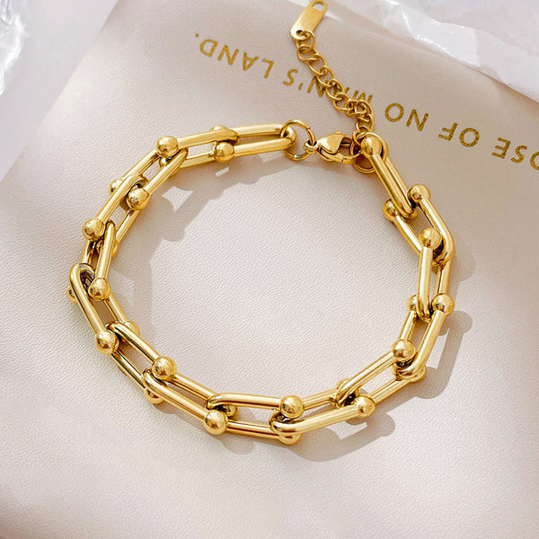 Anti Tarnish Stylish Gold Plated Designer Bracelet for Women