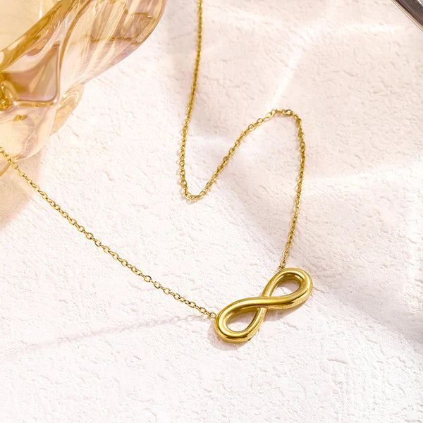 Gold Plated Infinity Pendant Chain – Anti Tarnish Jewellery For Women