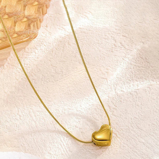 Heart of Gold Pendant Necklace – Anti-Tarnish For Women