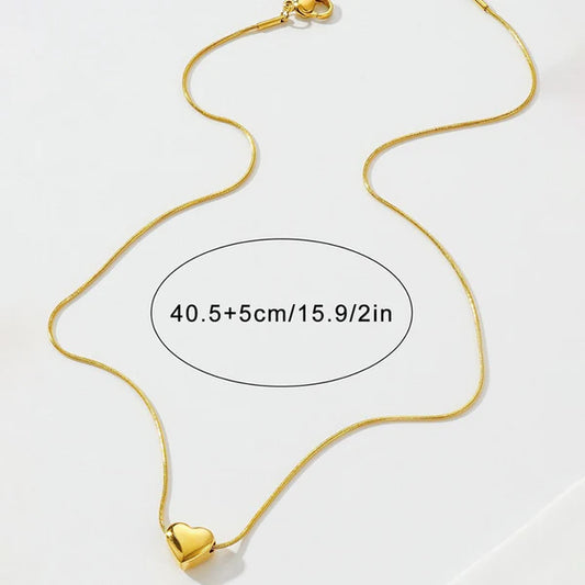 Heart of Gold Pendant Necklace – Anti-Tarnish For Women