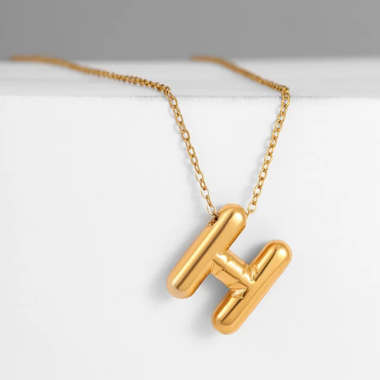 Anti-Tarnish Gold Plated Pendant – "H"