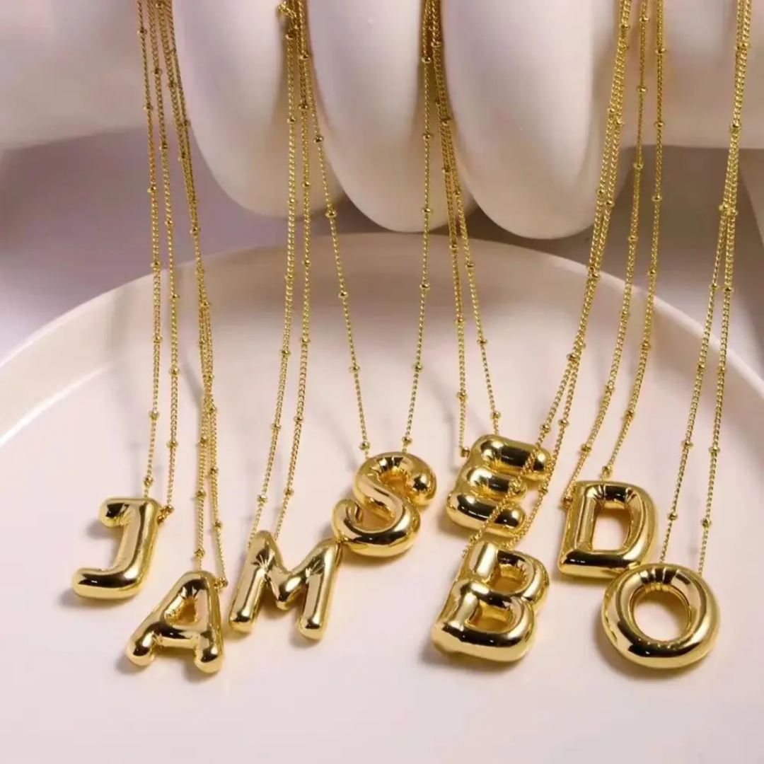 Gold-Plated Initial "J" Pendant Necklace