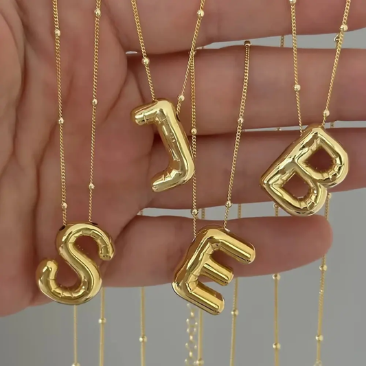 Gold-Plated Initial "S" Pendant Necklace