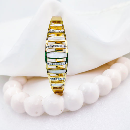 Gold Plated Designer Kada – Anti Tarnish (Regular Size 2.6 & 2.8)