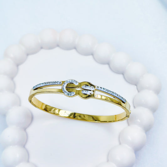 Gold Plated Belt Design Kada – Anti Tarnish (Regular Size 2.6 & 2.8)