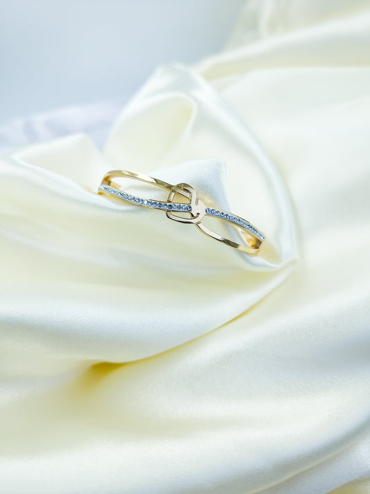 Anti-Tarnish Gold Plated Knot Design Kada Bracelet – Baby Size 2.6 | True Shiny Jewells