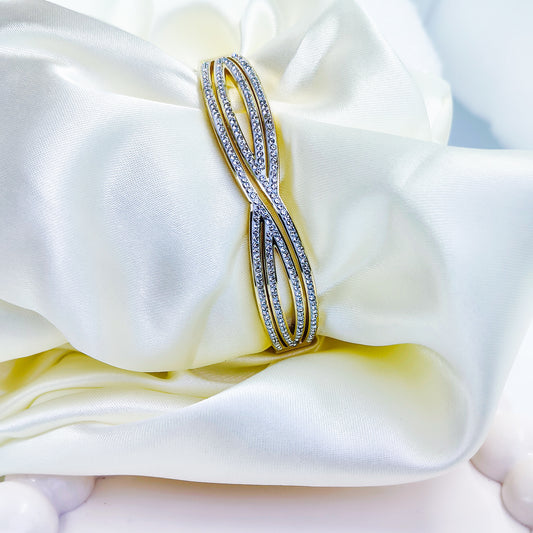 Anti-Tarnish Infinity Design Gold Plated Kada Bracelet for Women – Regular Size 2.8