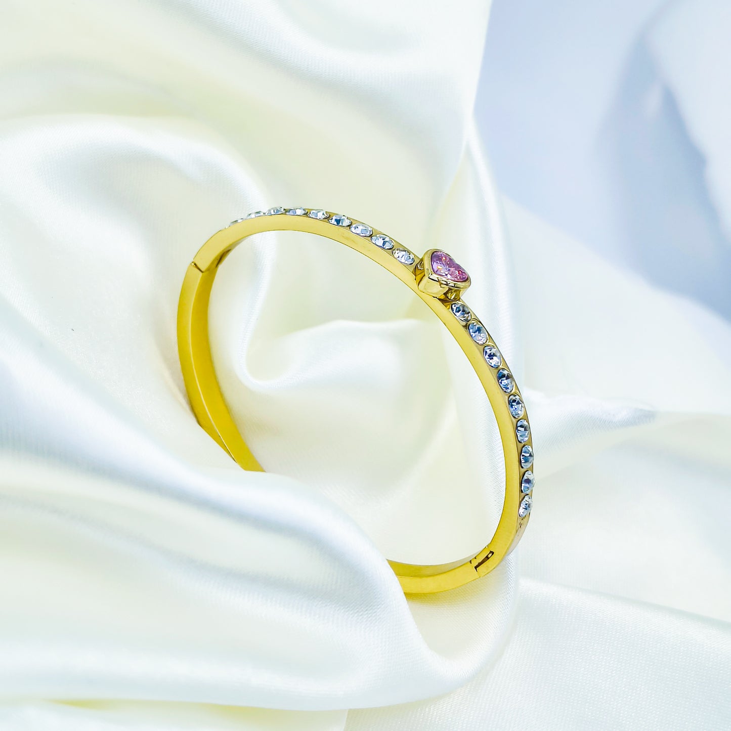 Anti-Tarnish Gold Plated Heart Kada