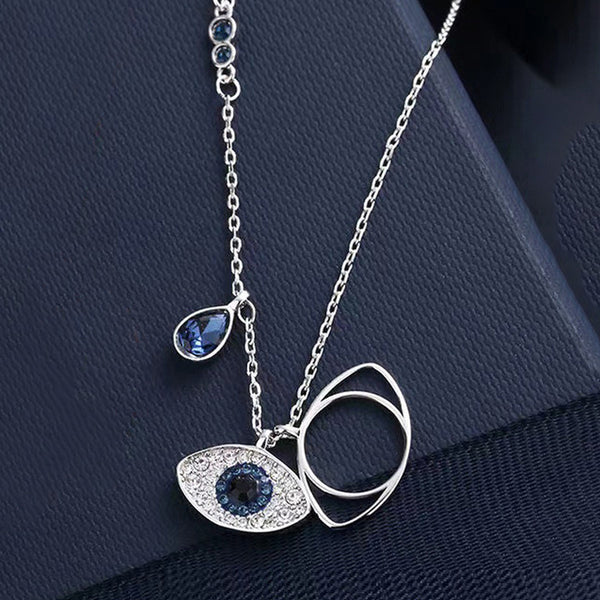 Anti Tarnish Evil Eye Pendant Necklace for Women