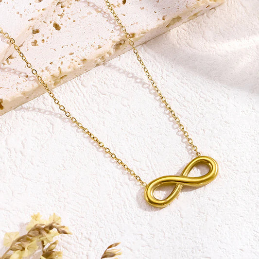 Gold Plated Infinity Pendant Chain – Anti Tarnish Jewellery For Women