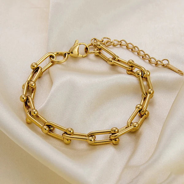 Anti Tarnish Stylish Gold Plated Designer Bracelet for Women