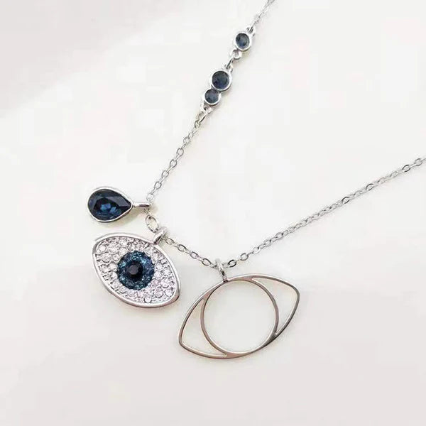 Anti Tarnish Evil Eye Pendant Necklace for Women
