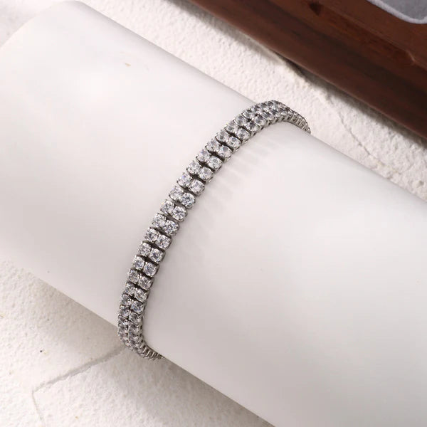 Silver Sparkle Adjustable Bracelet – Anti Tarnish