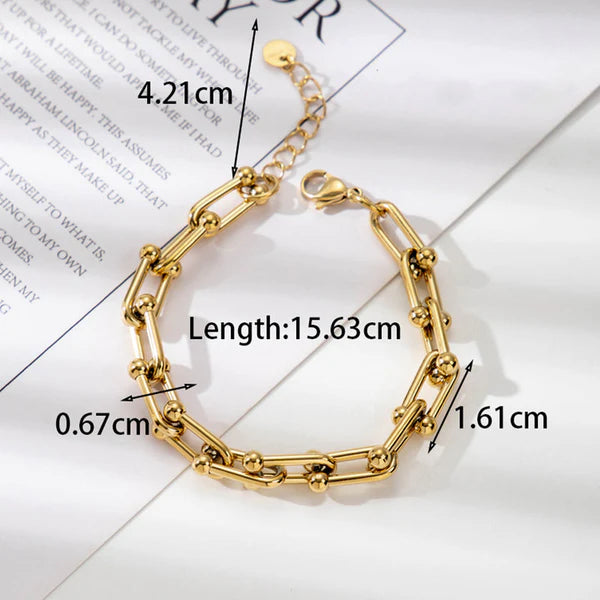 Anti Tarnish Stylish Gold Plated Designer Bracelet for Women