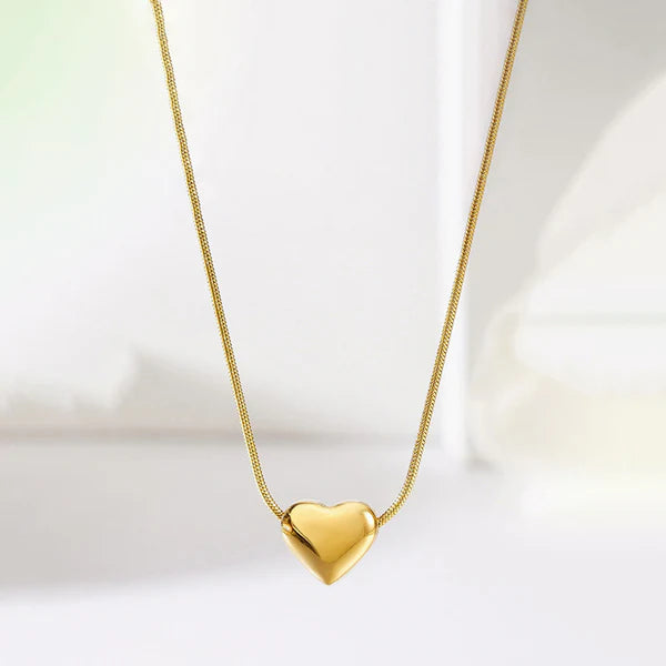 Heart of Gold Pendant Necklace – Anti-Tarnish For Women