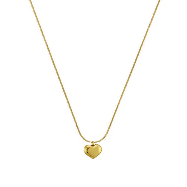 18K Gold Plated Heart Shaped Premium Pendant/Necklace